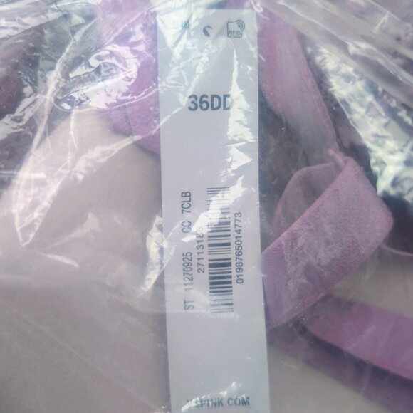 NWT - PINK - Wear Everywhere Push-Up Bra - Heather Burgundy (36DD) - Picture 4 of 4